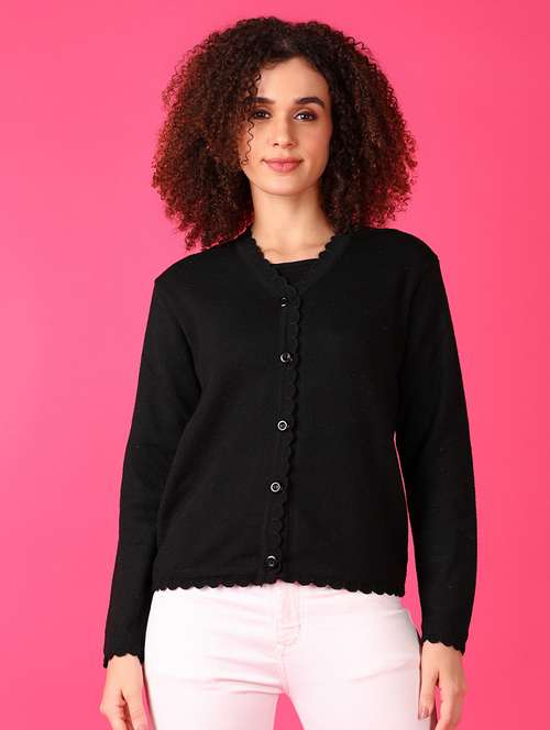 women solid long sleeve cardigan - 21553370 - Very Small Image - 1