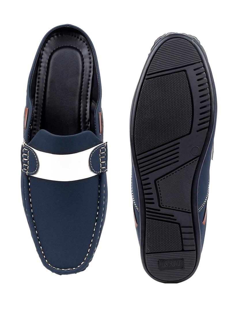 men solid slip on mules - 21555150 - Zoom Image - 7