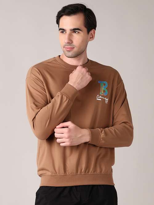 men back print long sleeve sweatshirt - 21561466 - Very Small Image - 1