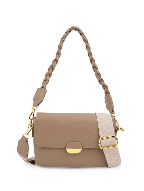women beige solid sling bag - 21562349 - Very Small Image - 1