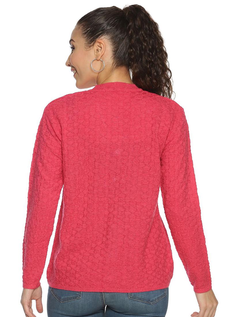 women self design long sleeves cardigan - 21575881 - Zoom Image - 2
