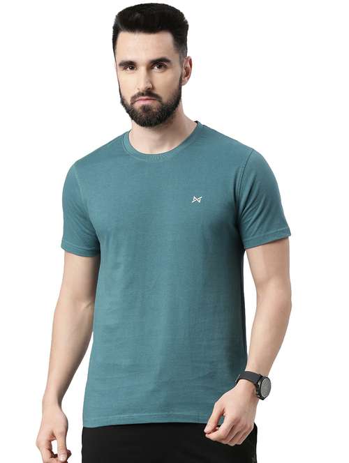 men solid short sleeve t-shirt - 21576357 - Very Small Image - 1