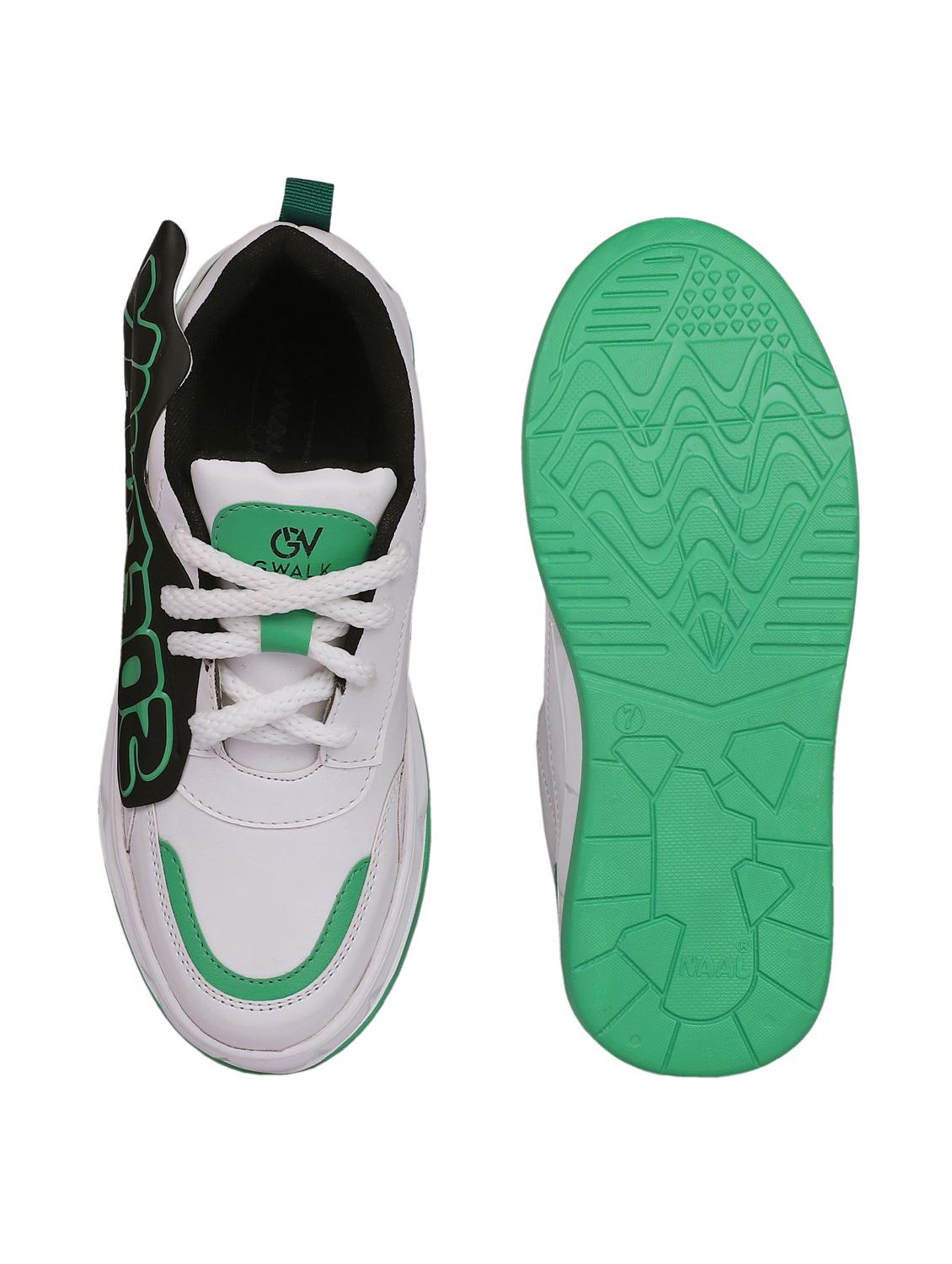 men green lace up sneaker shoes - 21579848 - Standard Image - 4