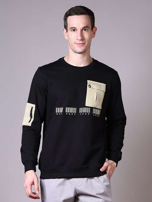 men long sleeves front & back print sweatshirt - 21583057 - Very Small Image - 1