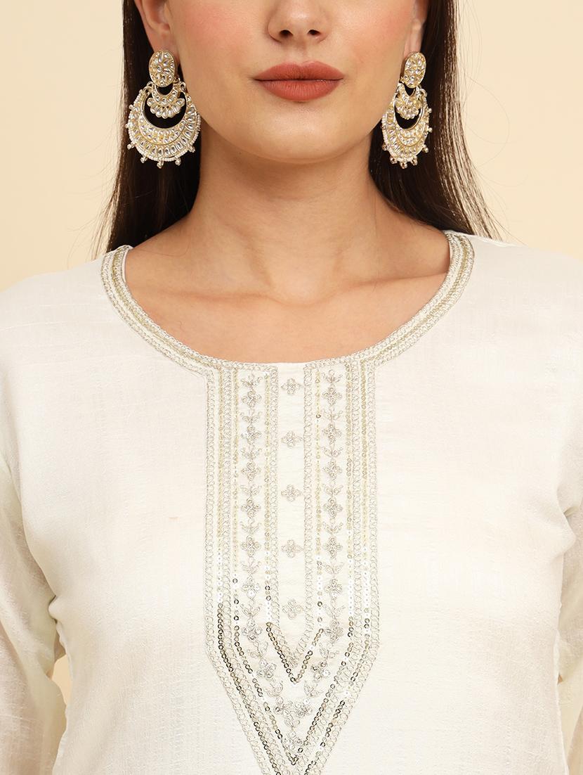 women white round neck suit set - 21583246 - Zoom Image - 5