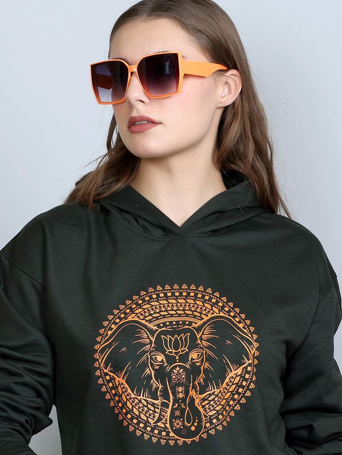 women front print hooded sweatshirt - 21600652 - Zoom Image - 3