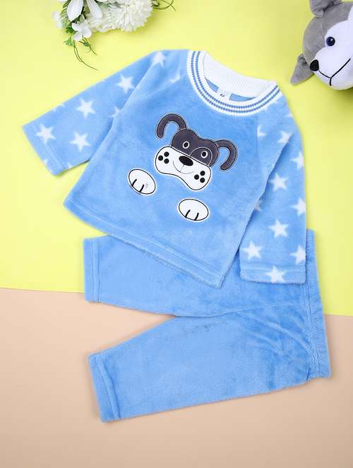 kids winter wear full length twin set - 21607628 - Very Small Image - 1