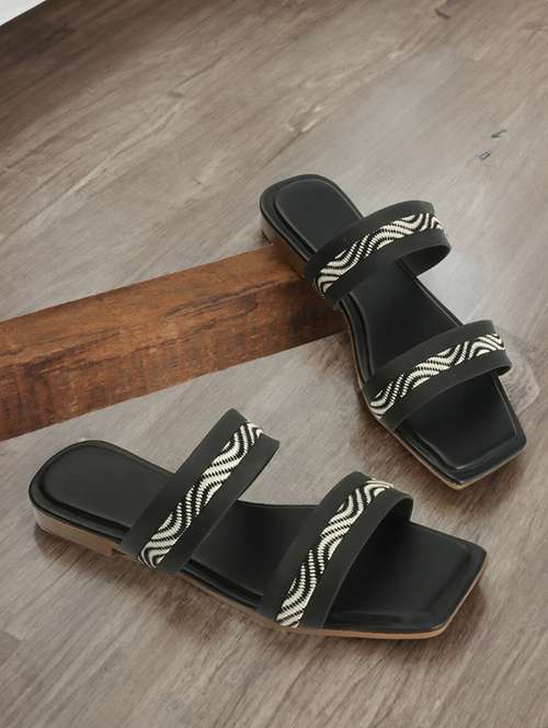 women black slip on sandal - 21616776 - Very Small Image - 1