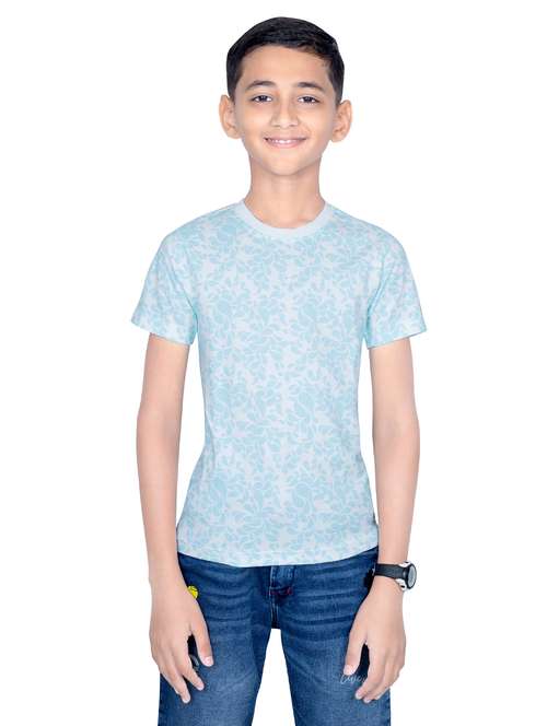 boys printed round neck t-shirt - 21617012 - Very Small Image - 1