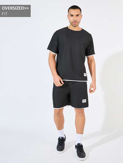 men self design round neck co-ord sets - 21618059 - Very Small Image - 1