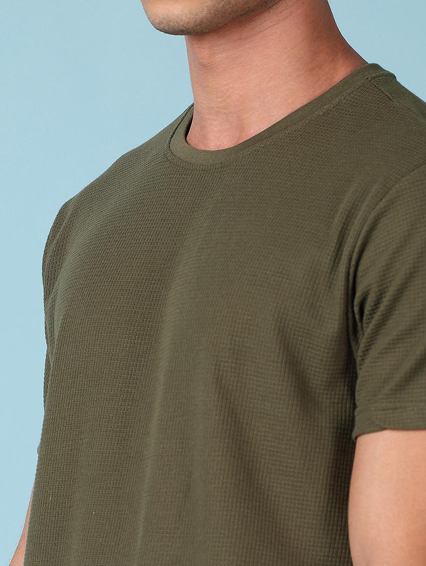 men solid round neck t-shirt & shorts co-ord set - 21620402 - Zoom Image - 5