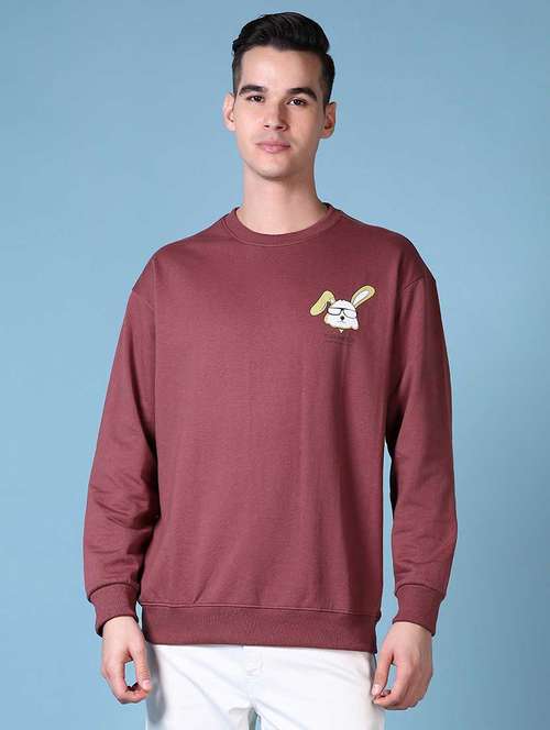 men long sleeve regular fit round neck sweatshirt - 21624421 - Very Small Image - 1