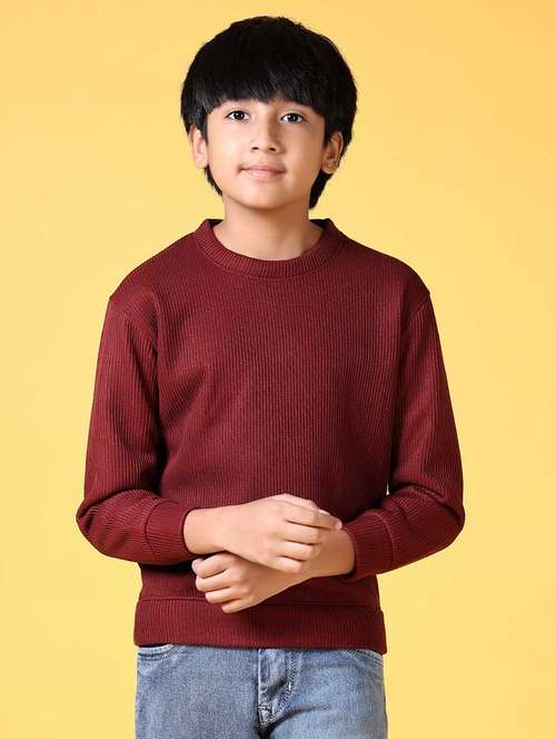 boys solid long sleeve sweatshirt - 21627714 - Very Small Image - 1