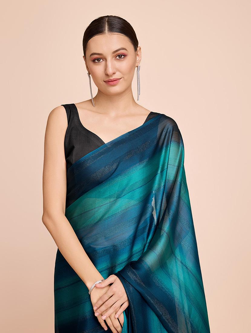women printed saree with blouse - 21635151 - Zoom Image - 4