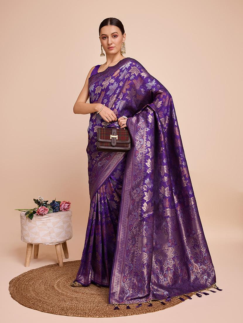 women self design banarasi saree with blouse - 21635238 - Standard Image - 2