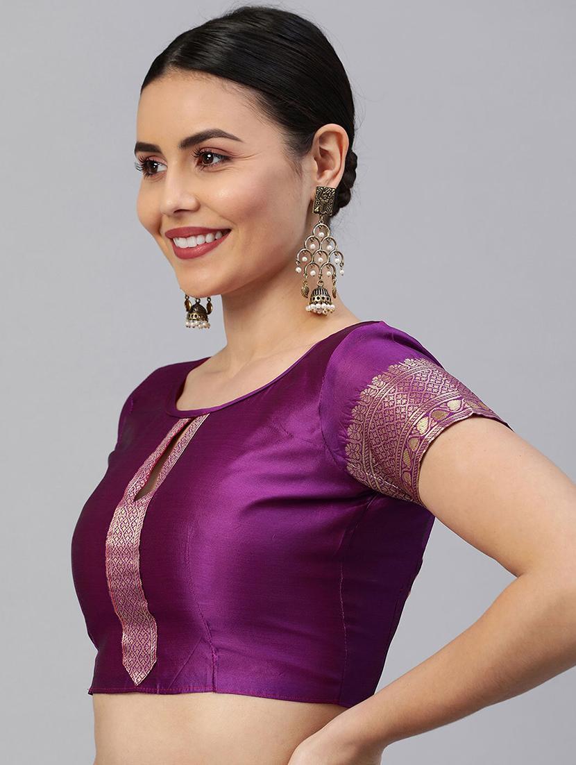 women self design banarasi saree with blouse - 21635337 - Zoom Image - 5