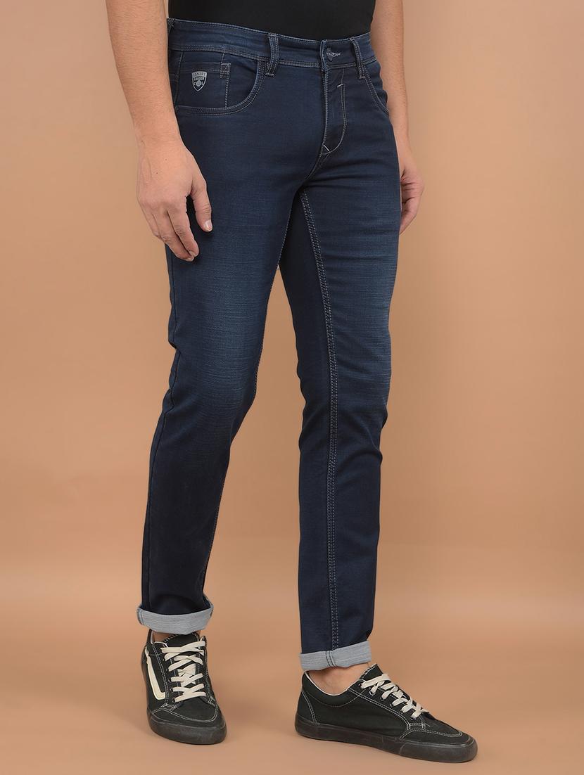 men low rise denim plain jeans - 21639015 - Zoom Image - 2