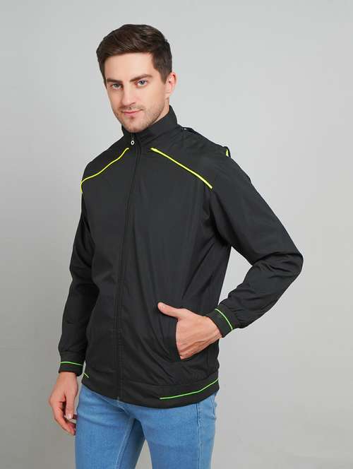 men solid long sleeve casual jacket - 21642264 - Very Small Image - 1