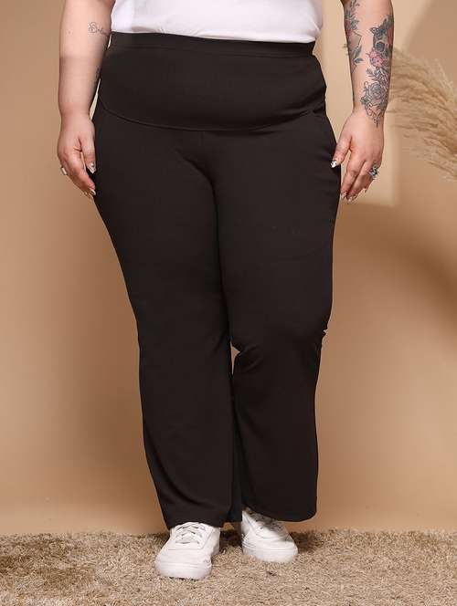 women plain low rise plus size jeggings - 21646627 - Very Small Image - 1