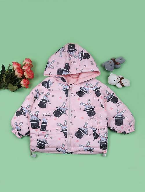 kids printed hooded jacket - 21653196 - Very Small Image - 1