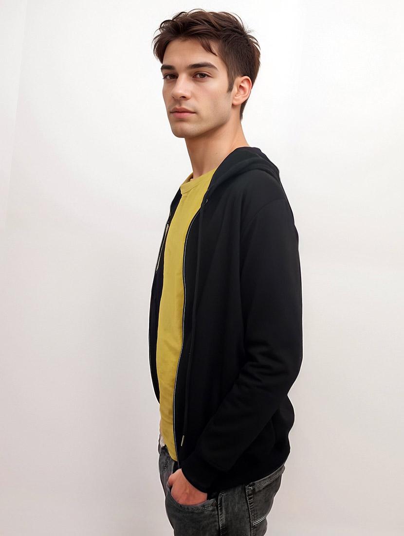 men solid long sleeve sweatshirt - 21663690 - Standard Image - 2
