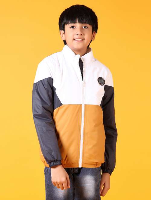 boys color block long sleeve bomber jacket - 21678137 - Very Small Image - 1