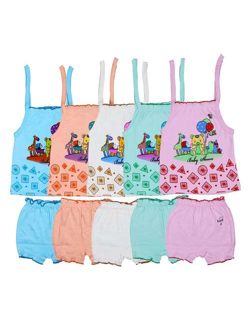 kids printed shorts twin set combo - 21683454 - Very Small Image - 1