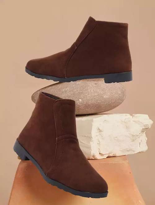 women solid ankle lenght boots - 21685068 - Very Small Image - 1