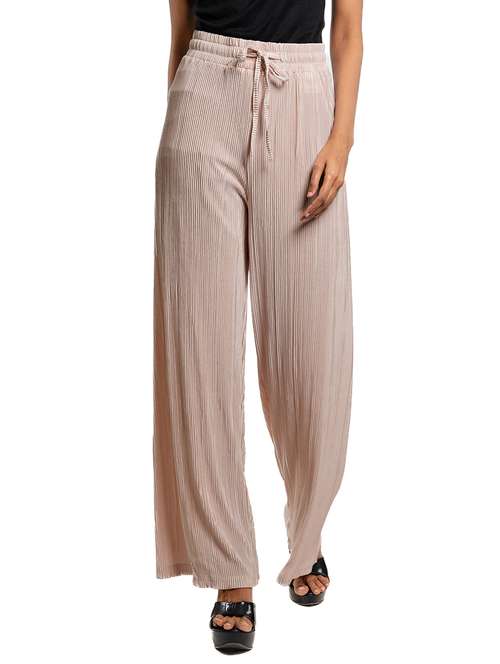 women solid high rise wide leg trouser - 21686830 - Very Small Image - 1