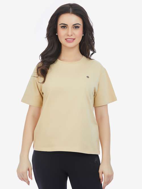 Women Round Neck Short Sleeve T-shirt - 21693618 - Very Small Image - 1
