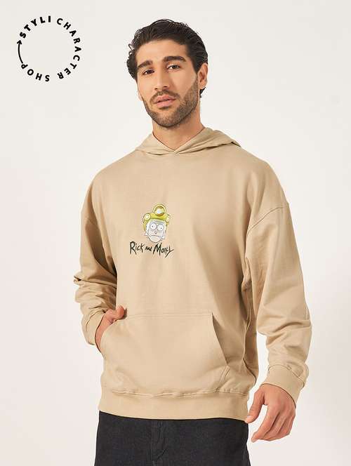 men long sleeves chest print sweatshirt - 21695068 - Very Small Image - 1