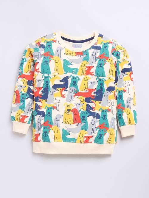 kids printed long sleeve sweatshirt - 21699393 - Very Small Image - 1