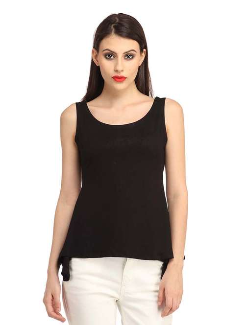 women printed round neck asymmetric top - 21711164 - Very Small Image - 1