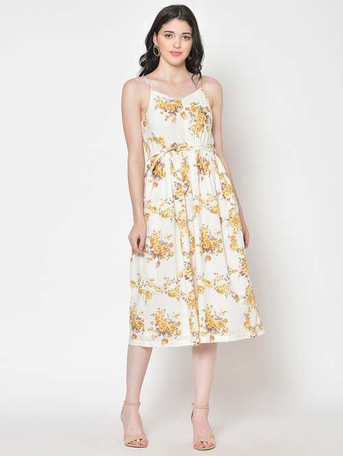 women printed a-line dress - 21711613 - Very Small Image - 1