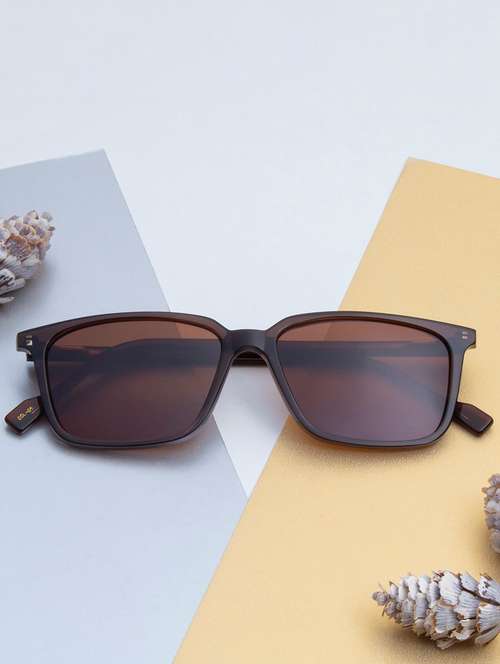 ted-smith unisex brown premium italian acetate sunglasses with  polarized lenses for men & women - 21711854 - Very Small Image - 1