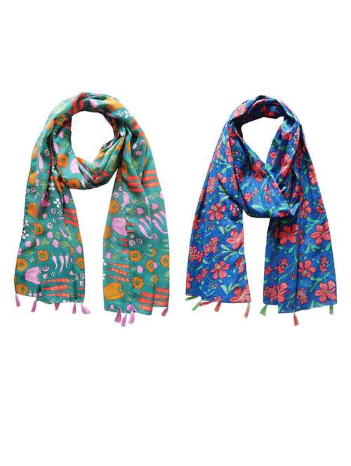 women pack of 2 printed scarfs - 21715723 - Very Small Image - 1