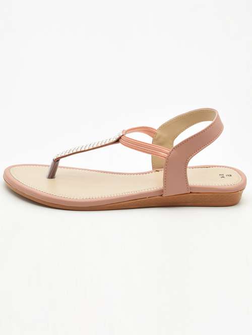 women t-strap flat sandal - 21718201 - Very Small Image - 1