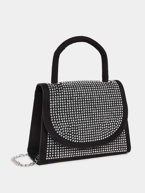 women black embellished sling bag - 21725331 - Very Small Image - 1