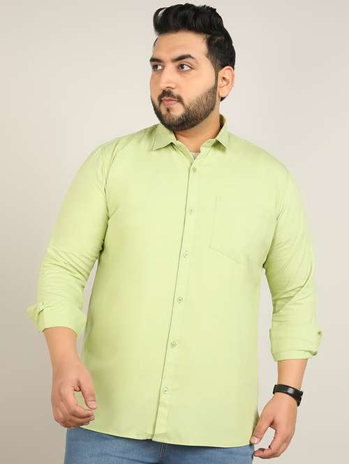 men solid long sleeve casual shirt - 21725469 - Very Small Image - 1