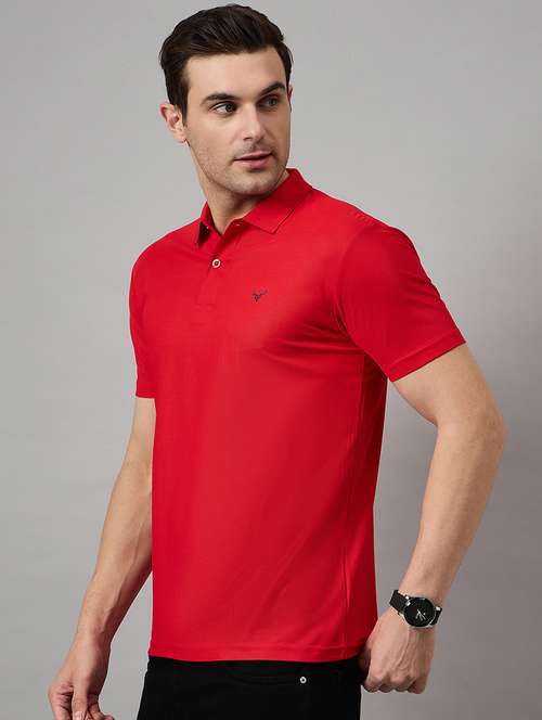 men slim fit plain polo t-shirt - 21730116 - Very Small Image - 1