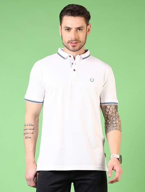 men solid short sleeve polo t-shirt - 21731533 - Very Small Image - 1