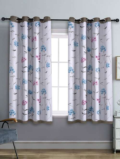stylish and attractive printed curtains - set of 2 - 21734757 - Very Small Image - 1