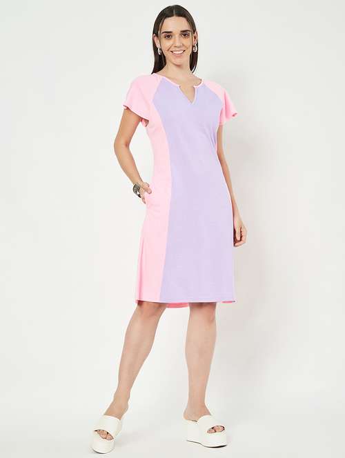 multi colored cotton aline dress - 21741727 - Very Small Image - 1