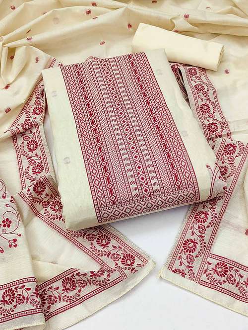 women self design unstitched suit set with dupatta - 21744082 - Very Small Image - 1