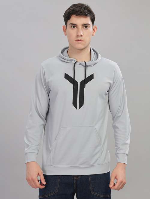 men graphic long sleeve regular fit hooded sweatshirt - 21749438 - Very Small Image - 1