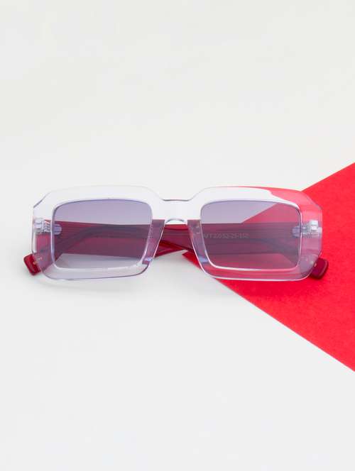 ted smith unisex grey graded premium italian acetate sunglasses with polarized lenses. - 21766356 - Very Small Image - 1