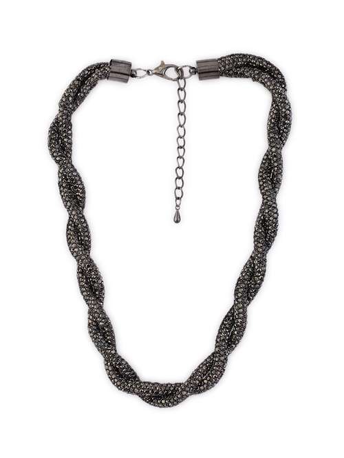 black alloy party necklace - 21774109 - Very Small Image - 1