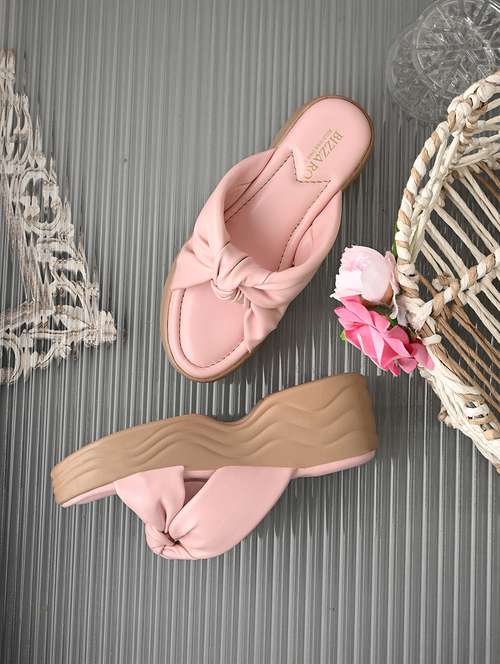 women pink slip on wedge - 21794253 - Very Small Image - 1