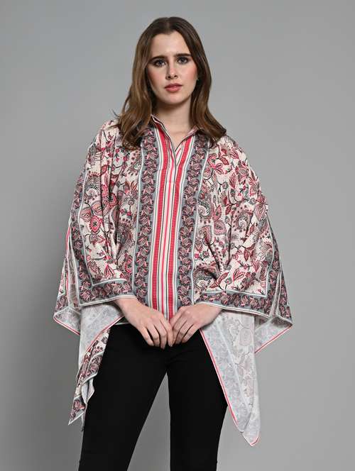 women printed kimono sleeves regular shirt - 21840175 - Very Small Image - 1