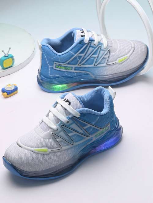 boys blue lace up sport shoes - 21842901 - Very Small Image - 1